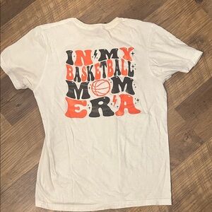 In my Basketball Era Graphic Tee - white & Orange